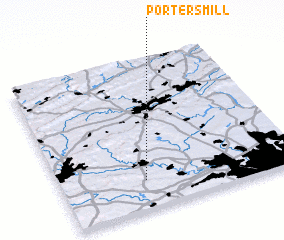 3d view of Porters Mill