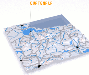 3d view of Guatemala