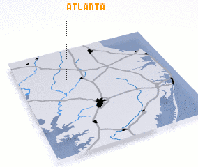 3d view of Atlanta