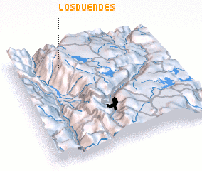 3d view of Los Duendes