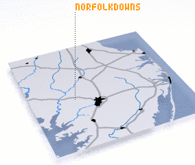 3d view of Norfolk Downs