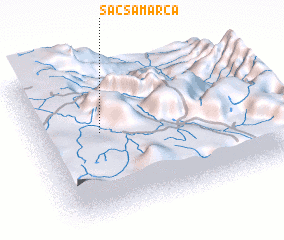 3d view of Sacsamarca