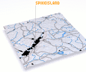 3d view of Spike Island
