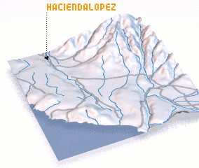 3d view of Hacienda López