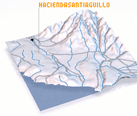 3d view of Hacienda Santiaguillo