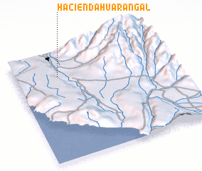 3d view of Hacienda Huarangal