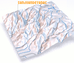 3d view of San Juan de Yanac