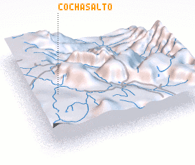 3d view of Cochas Alto