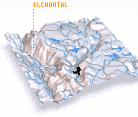 3d view of El Chontal