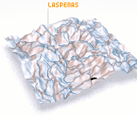 3d view of Las Peñas