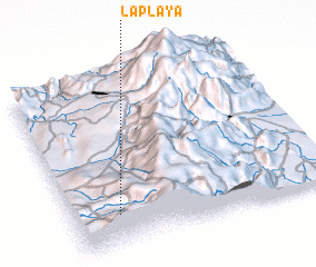 3d view of La Playa