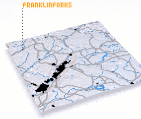 3d view of Franklin Forks