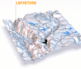 3d view of La Fortuna