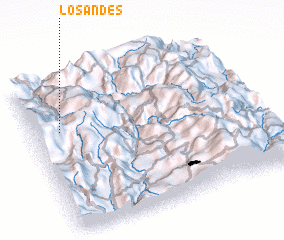 3d view of Los Andes