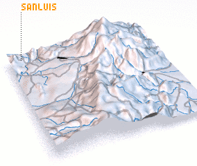 3d view of San Luis