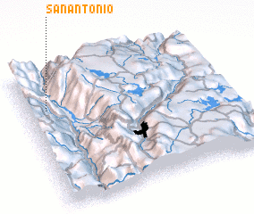 3d view of San Antonio