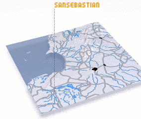 3d view of San Sebastián