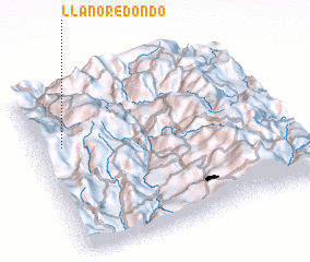 3d view of Llano Redondo