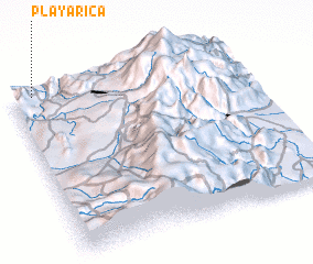 3d view of Playa Rica