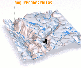 3d view of Boquerón de Peñitas