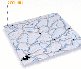 3d view of Peck Hill