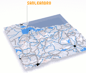 3d view of San Leandro
