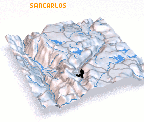 3d view of San Carlos