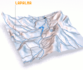 3d view of La Palma