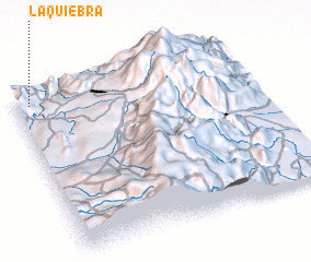 3d view of La Quiebra