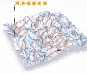 3d view of Quebrada Arriba