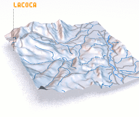 3d view of La Coca