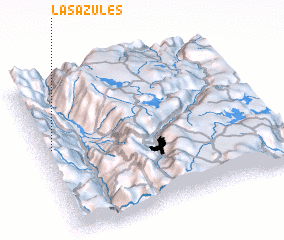 3d view of Las Azules