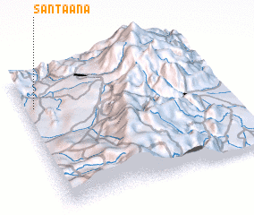 3d view of Santa Ana