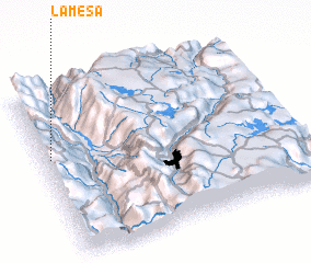 3d view of La Mesa