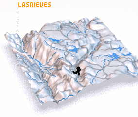 3d view of Las Nieves