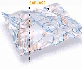 3d view of San José