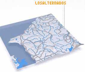 3d view of Los Alternados