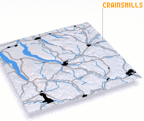 3d view of Crains Mills