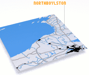 3d view of North Boylston