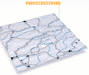 3d view of Parks Crossroad