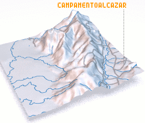 3d view of Campamento Alcazar