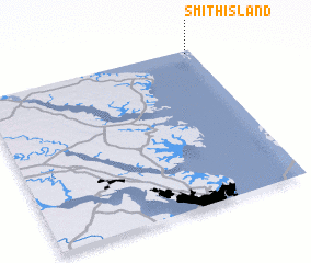 3d view of Smith Island