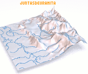 3d view of Juntas de Uramita