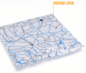 3d view of Media Luna
