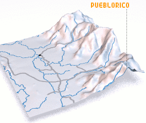 3d view of Pueblo Rico