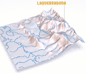 3d view of La Quebradona