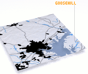 3d view of Goose Hill