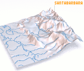 3d view of Santa Bárbara