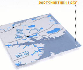 3d view of Portsmouth Village