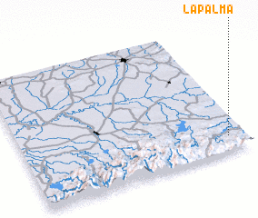 3d view of La Palma